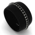 Men's Black Diamond Studded Wedding Band - Anthony No. 6